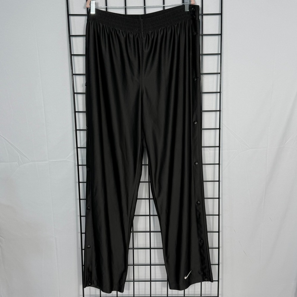 Nike Break Away Snap Pants Mens XXL Black 90s Tear Away Athletic Basketball RARE